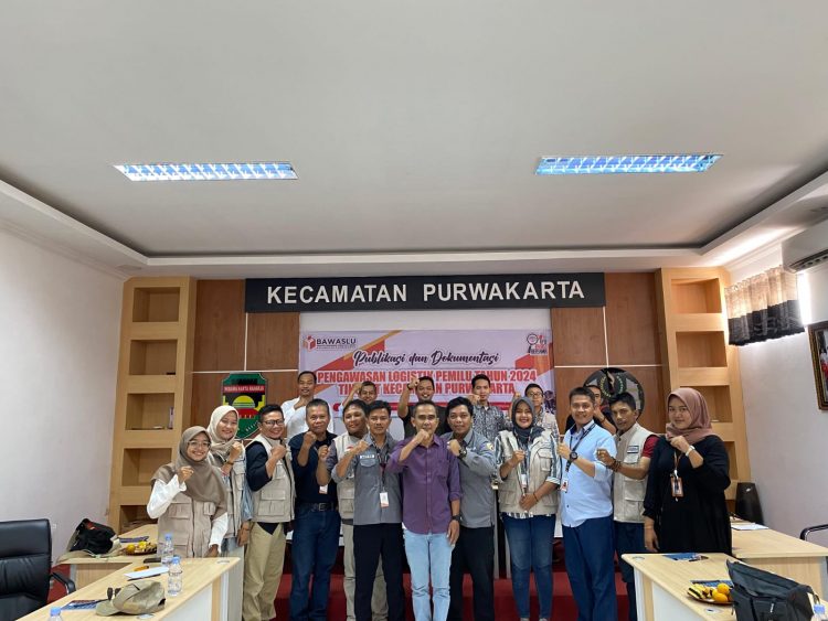 Raker Panwascam Purwakarta Gelar Publikasi dan Dokumentasi Pengawasan Logistik Pemilu Tahun 2024