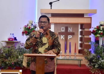 Sekda Nias Barat Hadiri Ibadah Penempatan Gereja ONKP Tangerang