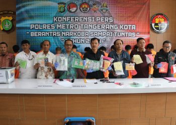 Satresnarkoba Polres Metro Tangerang Kota Sita Ribuan Butir Obat Terlarang Siap Dijual Secara Langsung dan Daring