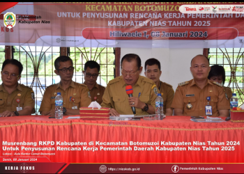 WABUP NIAS PIMPIN MUSRENBANG PENYUSUNAN RKPD TAHUN 2025 KEC. BOTOMUZOI