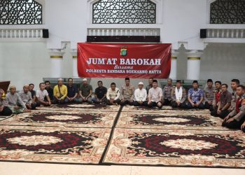 Polresta Bandara Soetta Gelar ‘Jumat Barokah Subuh Keliling’ Dukung Keamanan Pemilu