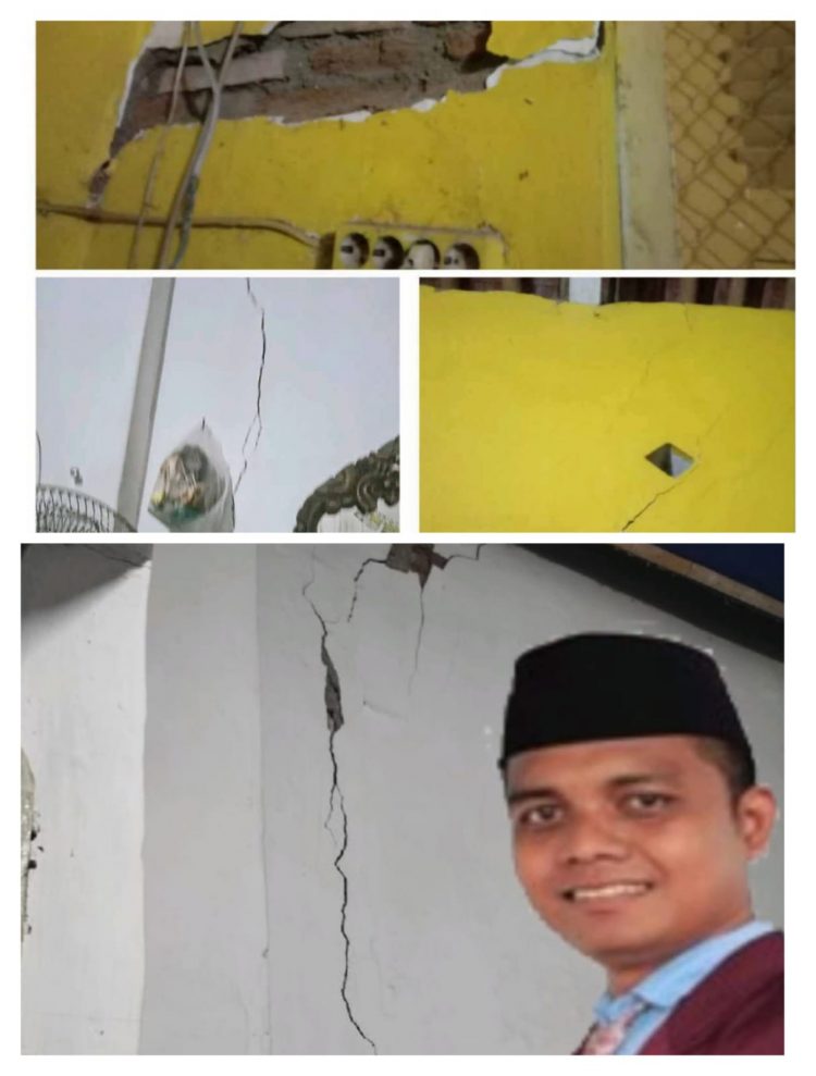 Hujan Angin Sebabkan Rumah Warga Di Pesawahan Pangkah Rusak Berat , Kades Gerak Cepat Respon Laporan Warga