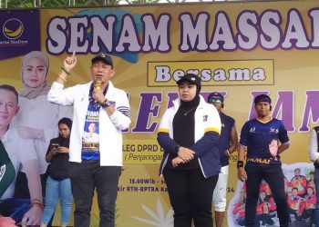 Daenk Jamal Guncang RTH/RPTRA Kalijodo Bersama Ribuan Masa Dengan Senam Masal