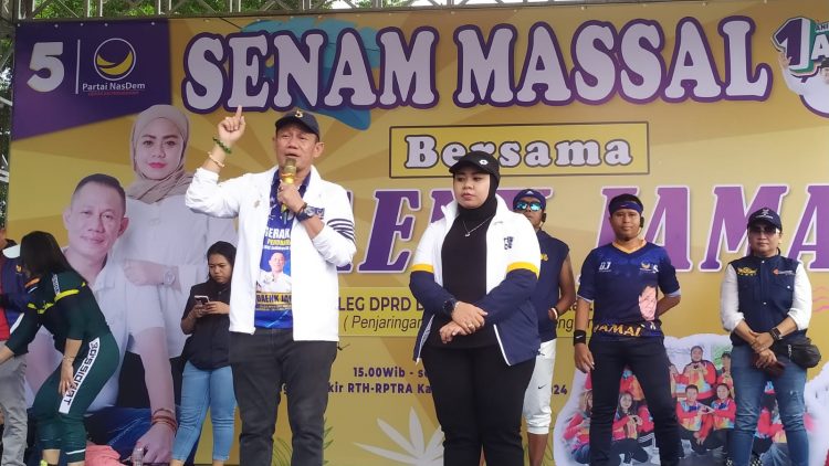 Daenk Jamal Guncang RTH/RPTRA Kalijodo Bersama Ribuan Masa Dengan Senam Masal