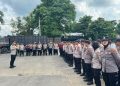 Polres Lampung Utara Amankan Kampaye TKD Capres-Cawapres Nomor Urut 2