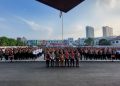 Apel Pergeseran Pasukan Pengamanan TPS, Ini Pesan Kapolres Metro Tangerang Kota