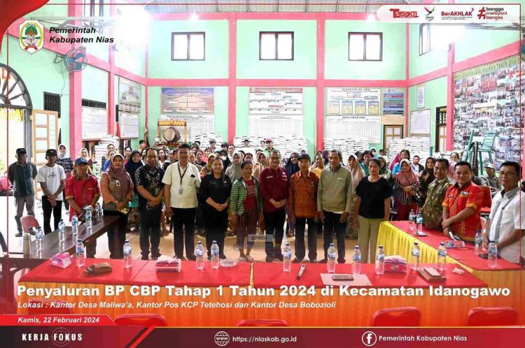 Sebanyak 16.734 KK Di Nias Terima BP -CBP Tahap I