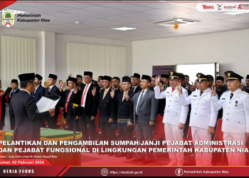 Bupati Nias Harapkan Pejabat Yang Dilantik Menjaga Integritas