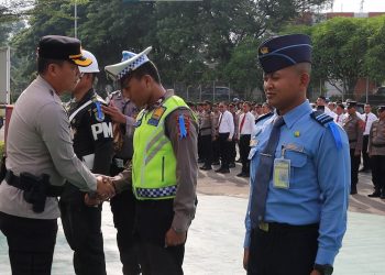 Persiapan Operasi Keselamatan Jaya 2024, Polresta Bandara Soetta Gelar Apel Pasukan