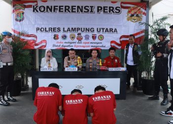 Polres Lampung Utara Amankan 6 Dari 10 Pelaku Pemerkosaan Anak Dibawah Umur