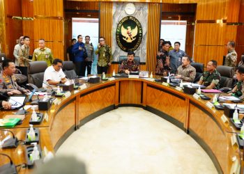 Panglima TNI Hadiri Rapat Koordinasi Tingkat Menteri Bahas Situasi Pasca Pemilu