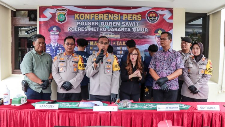 Polsek Duren Sawit Tangkap Pelaku Tawuran Yang Mengakibatkan Kematian di Klender