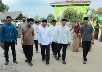 Bupati Lampung Utara Melakukan Safari Ramadhan ke Masjid Al-Amin Desa Papan Rejo