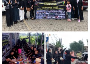 Ormas Lapbas DPAC Jambe Tangerang Bagikan Takjil Gratis Dan Buka Bersama