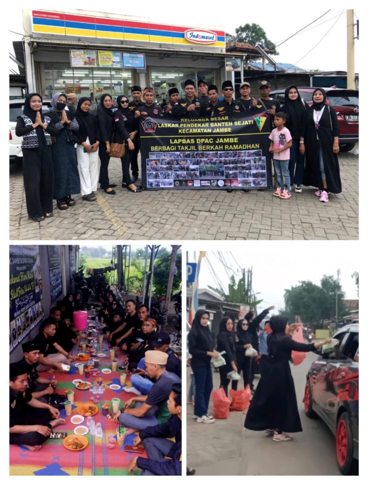 Ormas Lapbas DPAC Jambe Tangerang Bagikan Takjil Gratis Dan Buka Bersama