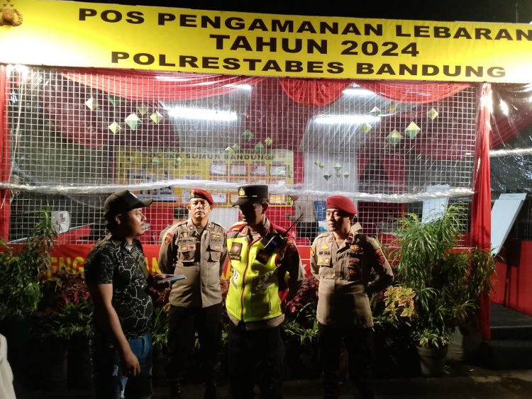 Siaga 24 Jam, Personil Unit Samapta Polsek Sumur Bandung Siap Amankan Arus Mudik Lebaran 2024