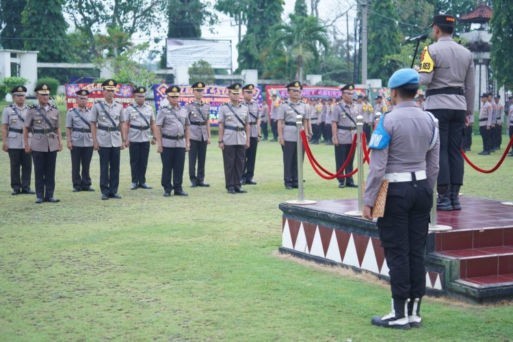 Kapolres AKBP Teddy Rachesna Pimpin Sertijab 2 Kabag, 2 Kasat dan 3 Kapolsek di Jajaran Polres Lampung Utara