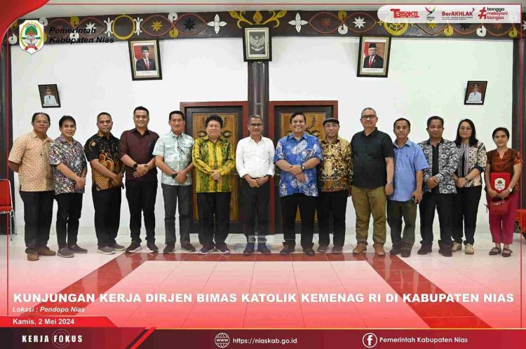 Bupati Nias Terima Kunjungan Kerja Dirjen Bimas Katolik