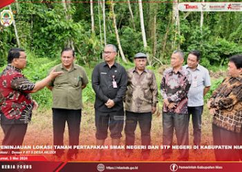 Pemkab Nias Bersama Dirjen Bimas Katolik Kemenag RI Tinjau Lokasi Hibah Lokasi Pendidikan Keagamaan Katolik
