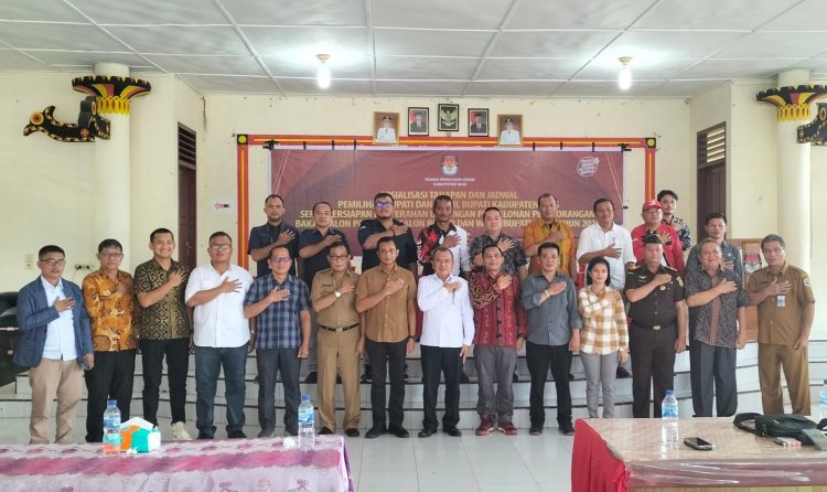 Kaban Kesbangpol Kab. Nias Hadiri Sosialisasi Tahapan dan Jadwal Pemilihan Bupati dan Wakil Bupati Nias