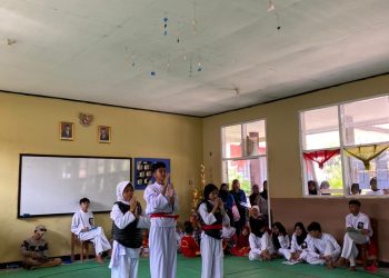 Pembukaan Uji coba Pertandingan Try Out Perisai Diri Tingkat SD,SMP dan SMA Ranting Pasawahan di Mulai…