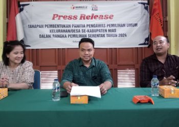 Bawaslu Nias Sampaikan Tahapan Pembentukan Panwaslu Kelurahan/Desa