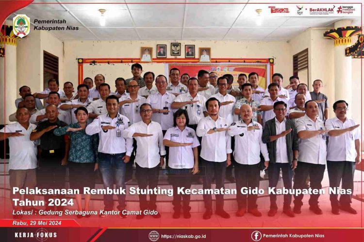 Rembuk Stunting Tingkat Kecamatan Gidō Kab. Nias Tahun 2024