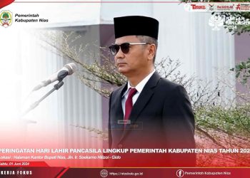 Pemkab Nias Gelar Upacara Peringatan Hari Lahir Pancasila Tahun 2024