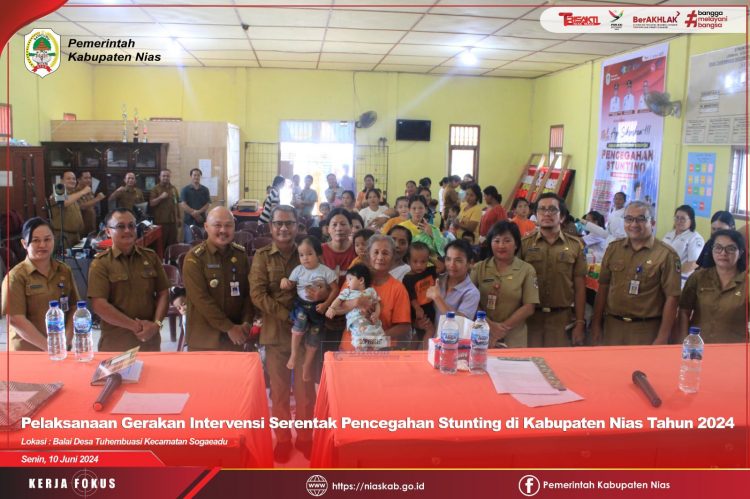 Pemkab Nias Laksanakan Gerakan Intervensi Pencegahan Stunting