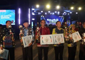 Anjungan Lampung Utara Raih Penghargaan Anjungan Inspiratif di Lampung Fair 2024