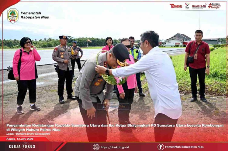 Kapolda Sumut Kunker di Kepulauan Nias, Disambut Oleh Bupati dan Wakil Bupati Nias