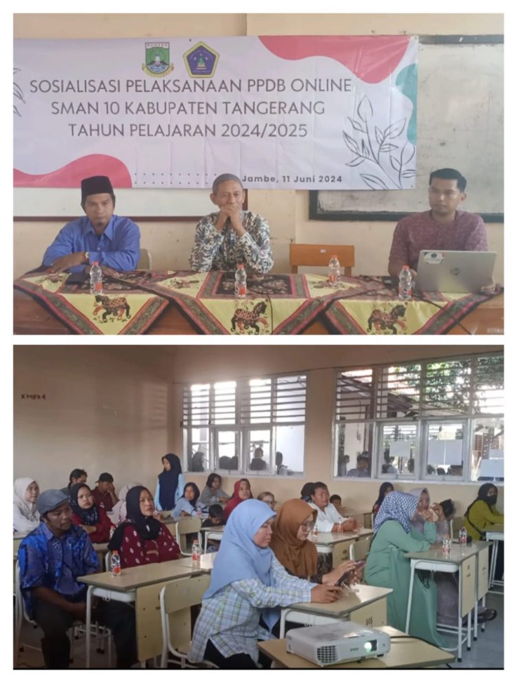 SMA Negeri 10 Gelar Rapat Sosialisasi Dengan Para Wali Murid Terkait Pelaksanaan PPDB Tahun Ajaran 2024/2025