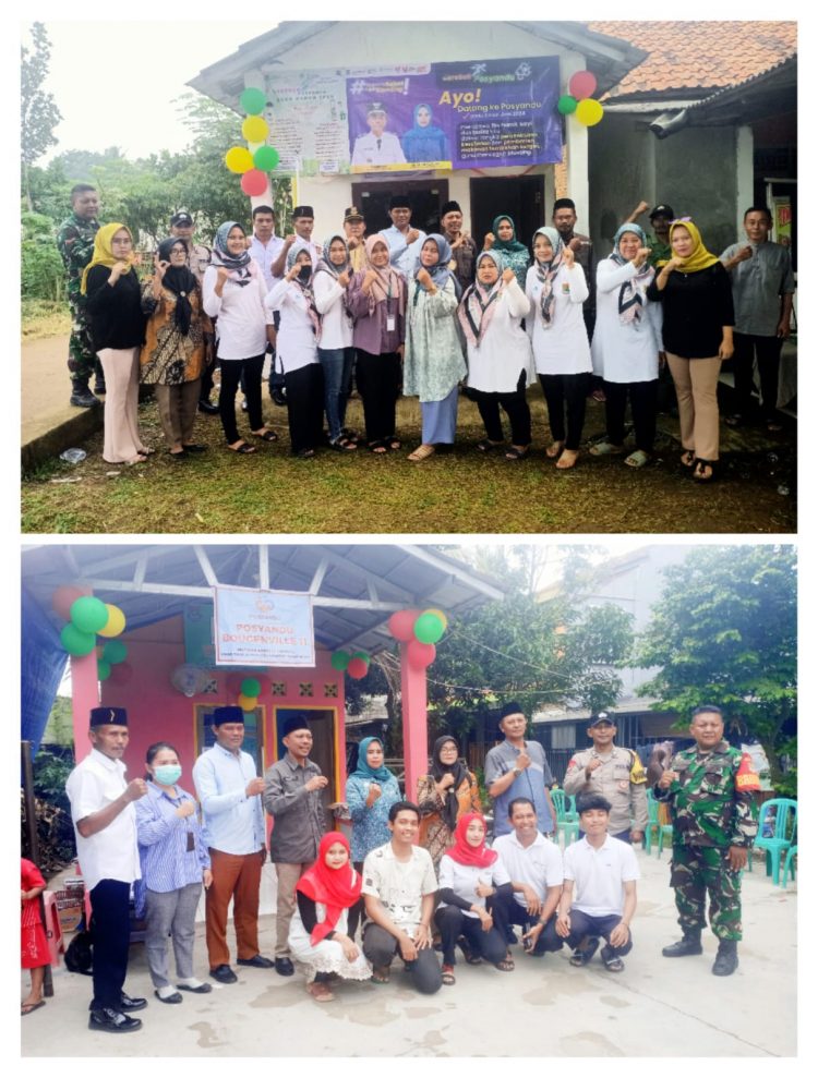 Kades Ranca Iyuh Beserta Ketua PKK Lakukan Kunjungan Grebek Posyandu Ke 14 Titik Se-Desa Ranca Iyuh
