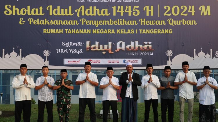 Idul Adha 1445: Warga Binaan Dan Petugas Bersuka Cita Laksanakan Sholat Idul Adha Dan Pemotongan Hewan Qurban
