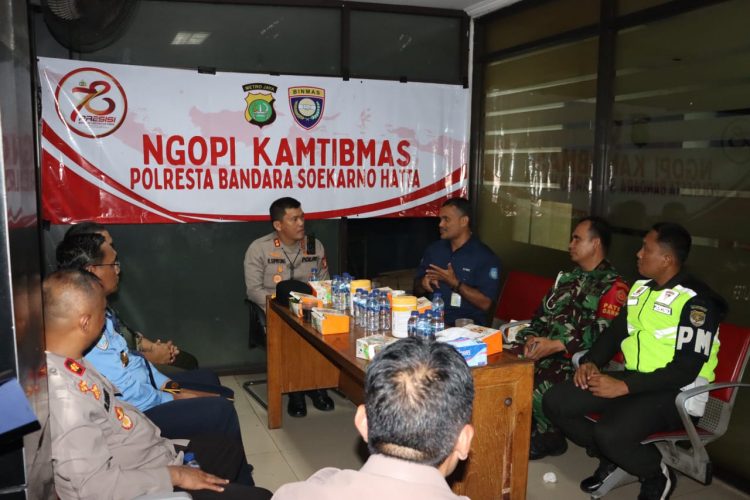 Polresta Bandara Soetta Ajak Stakeholder Tingkatkan Keamanan di Bandara Lewat “Ngopi Kamtibmas