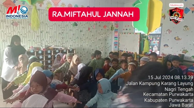 Hari Pertama Masa Pengenalan Lingkungan Sekolah (MPLS) di TK Miftahul Jannah: Anak-Anak Senang dan Antusias