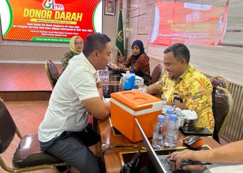 Menjelang Hari Bhakti Adhyaksa Ke 64,Kejaksaan Negri (Kejari) Kota Tangerang Melakukan Kegiatan Donor Darah