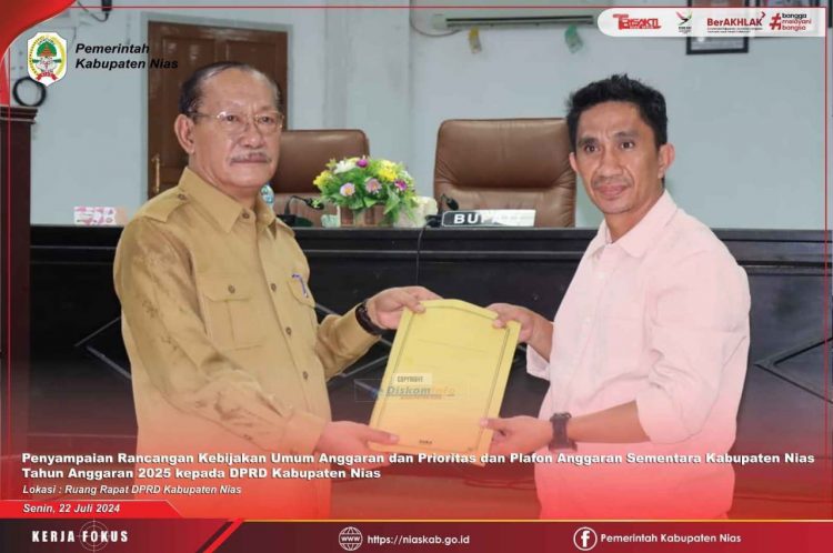 WABUP NIAS SAMPAIKAN NOTA PENGANTAR RANCANGAN KUA DAN PPAS TAHUN ANGGARAN 2025