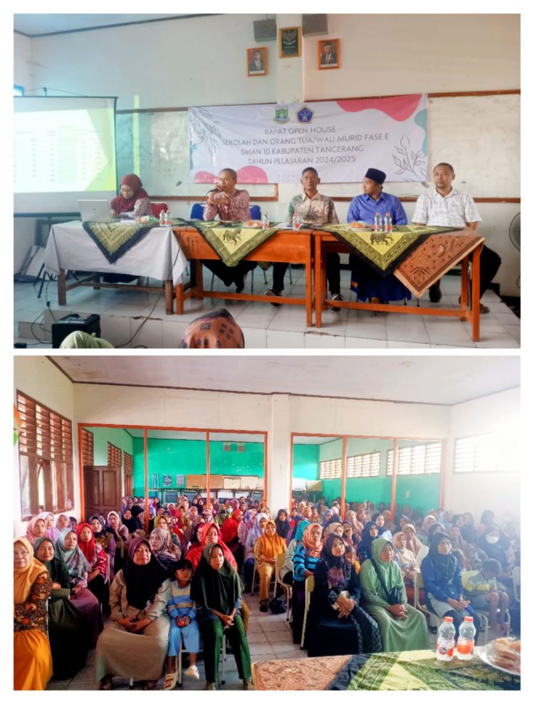 SMAN 10 Jambe Kabupaten Tangerang Gelar Open House” Sebagai Ajang Silaturahmi Guru Dengan Orang Tua Peserta Didik’