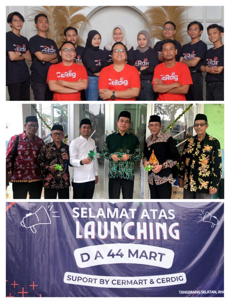 CERmart (Cerdig Minimarket) unit ekosistem dari CERdig (Cerdas Digital) Launching di SMP Muhammadiyah 44 Pamulang Tangsel