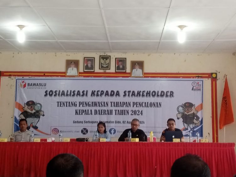 Bawaslu Kab. Nias Lakukan Sosialisasi Tentang Tahapan Pengawasan Pencalonan Kepala Daerah
