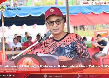 BUPATI NIAS MEMBUKA SECARA RESMI KEGIATAN OLAHRAGA REKREASI TAHUN 2024