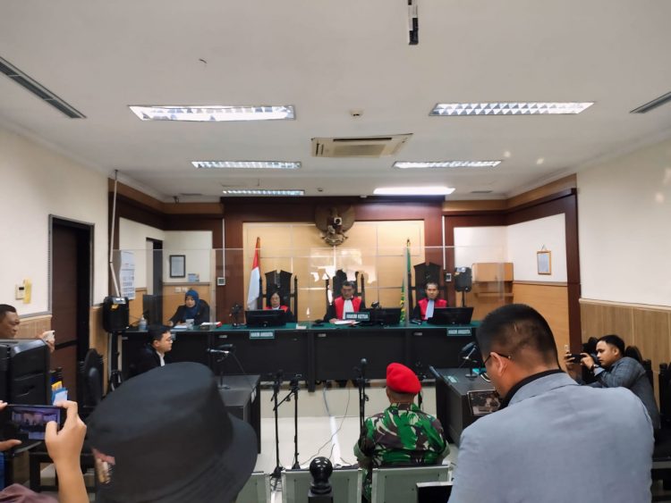 Serka Jems,Anggota Kopasus Aktif Serang Banten Menjalani Sidang Di PN Tangerang Kota