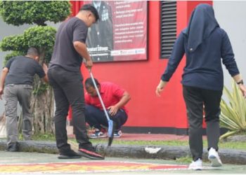 Jelang Peringatan Hari Pengayoman Ke-79 Tahun 2024 : Jajaran Pegawai Rutan Kelas I Tangerang Laksanakan giat Bersih-bersih