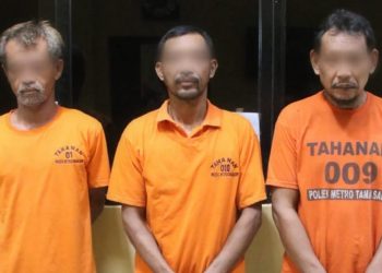 Polsek Metro Tamansari Amankan Tiga Pemulung Bawa Kabur Harta 220 Juta Lebih