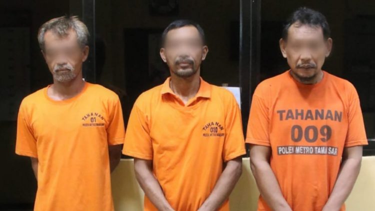 Polsek Metro Tamansari Amankan Tiga Pemulung Bawa Kabur Harta 220 Juta Lebih