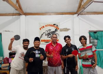 PEMUDA PEMUDI KARANG LAYUNG RW 03 NAGRI TENGAH RAYAKAN HUT RI KE-79 DENGAN PERTANDINGAN TENIS MEJA