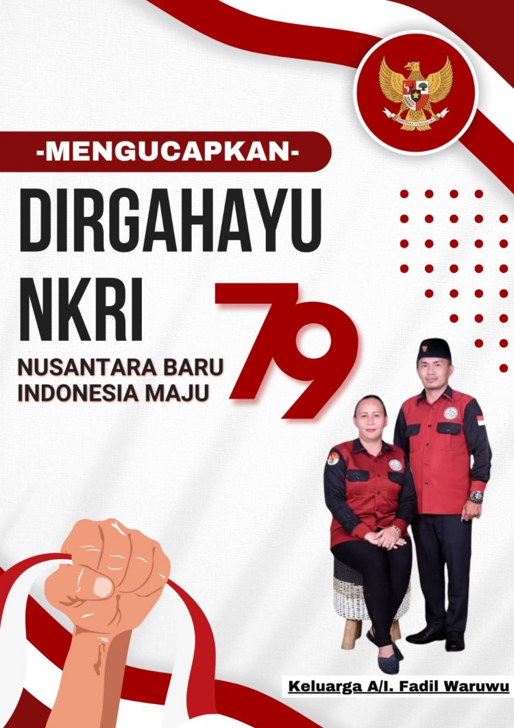 Keluarga A/I. Fadil Waruwu  Mengucapkan Selamat Dirgahayu Republik Indonesia Ke-79 Tahun 2024