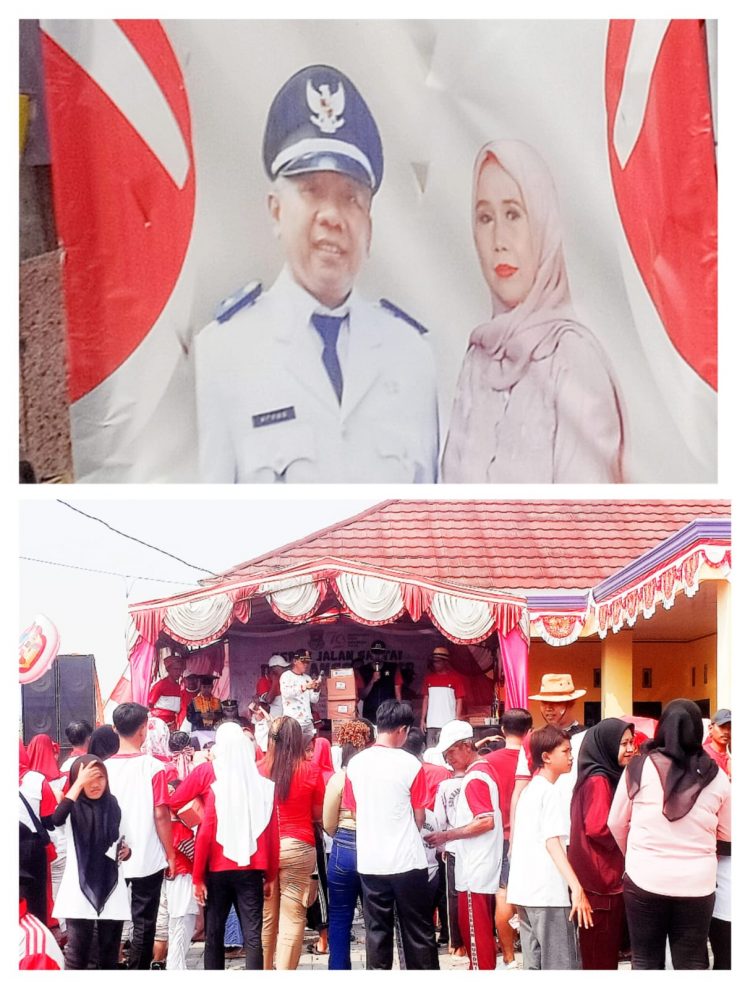 Gerak Jalan Santai Desa Ancol Pasir Sekaligus Gelar Acara Semarak HUT RI Ke 79 Berlangsung Meriah