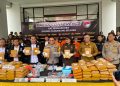 Polres Tangerang Selatan Ungkap Peredaran Narkotika Jenis Ganja Sebanyak 140,4 Kg
